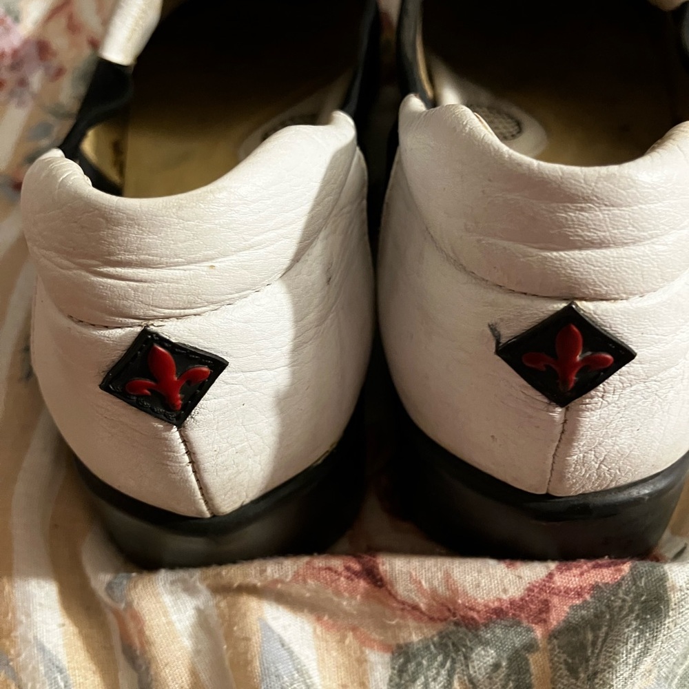 4/$20 Sesto Meucci Black and White Leather Golf Shoes - Picture 8 of 8